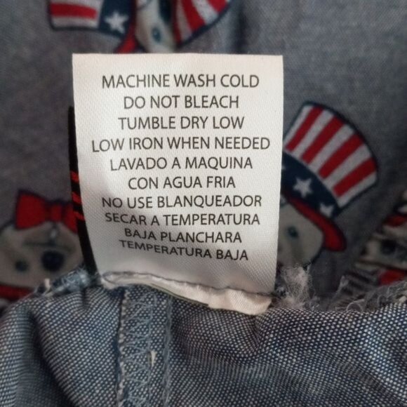 MAD Engine S Boxers Gray Flag Patriotic Americana Gopher Hat Bow Tie Stars - Picture 7 of 8